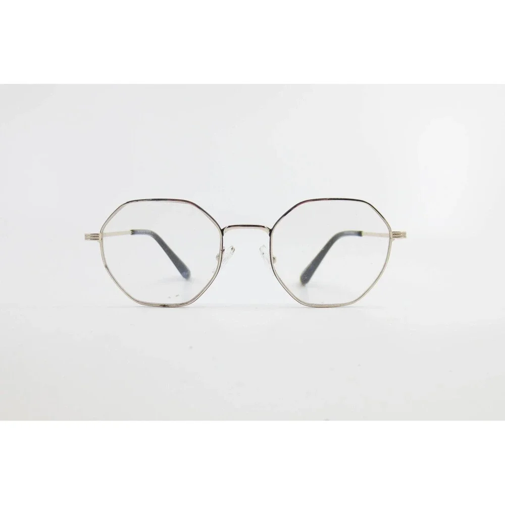 Chelsea Morgan CM 202225 GD Gold Geometric Heptagon Eyeglasses Frames 51-20-140
